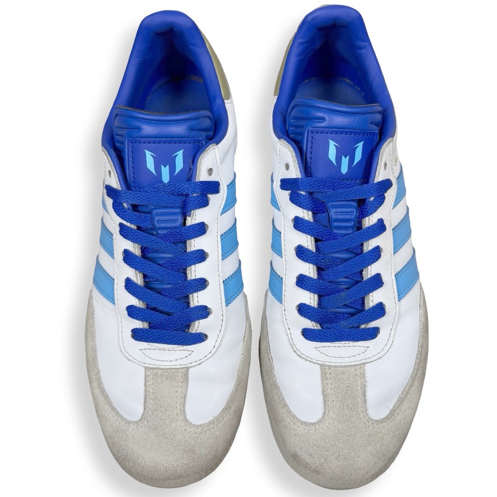 Adidas Samba Messi Inter Miami White Blue Gold Soccer Sneakers Mens 9.5 Terrace - Picture 6 of 9